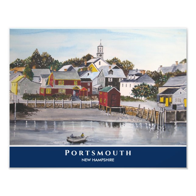 Impression Photo Portsmouth Harbour New Hampshire USA Peinture (Devant)