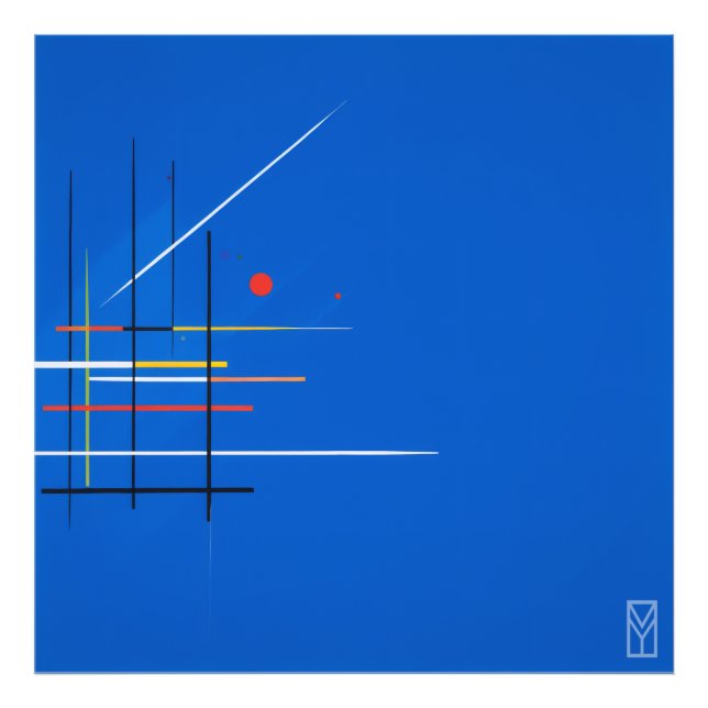 Impression Photo Pôster Kandinsky e a Crise da Tela Azul (Devant)