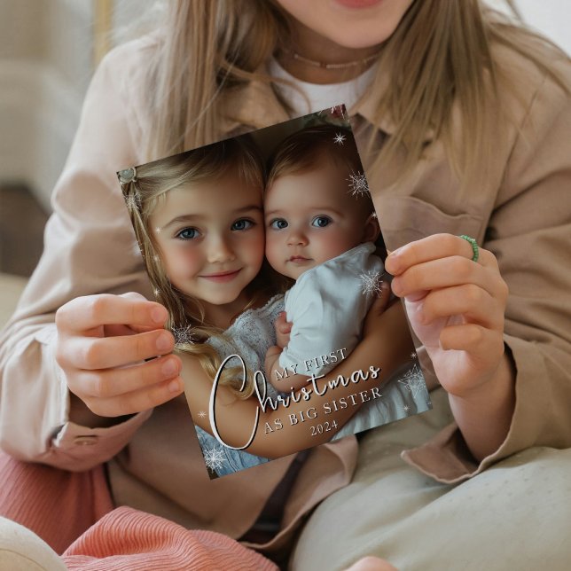 Impression Photo Premier Noël comme grande soeur (Créateur téléchargé)