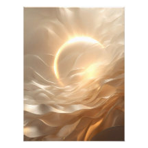 Présence Solaire – Affiche Soleil Doré Lumineux