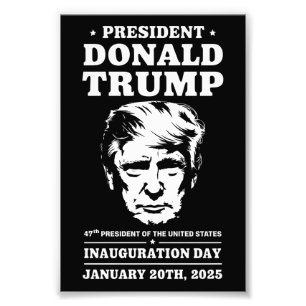 Impression Photo Président 47 D J Trump Jour d'investiture Jan 2025