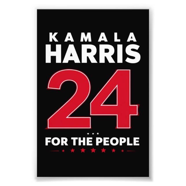 Impression Photo Président 47 Kamala Harris 2024 Soutien Madame (Devant)