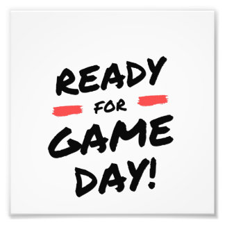 Impression Photo Prêt pour la journée de jeu