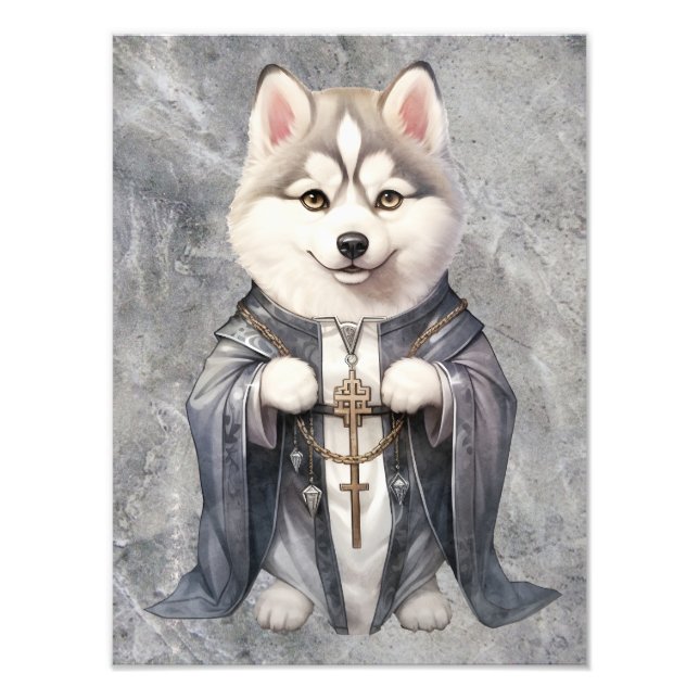 Impression Photo Priest King Siberian Husky Dog (Devant)