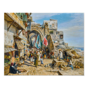 Impression Photo Procession à Jaffa Gustav Bauernfeind