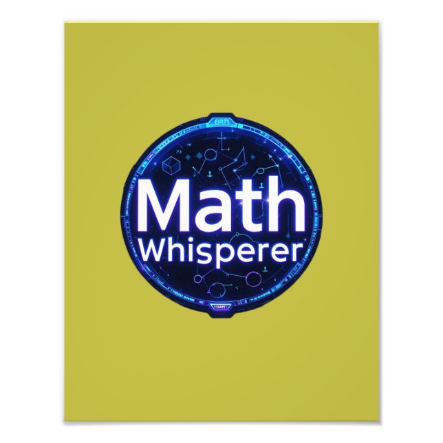 Impression Photo Prof de maths Chuchoteur de maths (Devant)