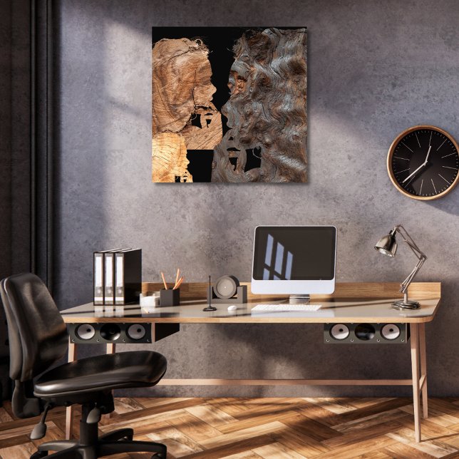 Impression Photo Profil femme Perplex - Wood (Créateur téléchargé)