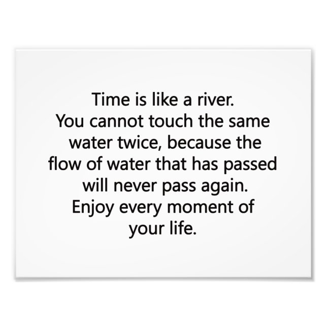 Impression Photo Profitez de la vie (Devant)