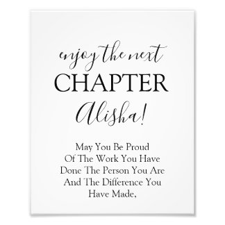 Impression Photo Profitez du prochain chapitre Signal de retraite