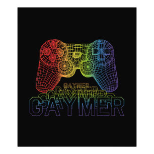 Impression Photo Proud Gaymer, Jeu Gay pride