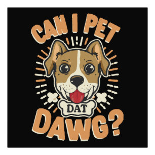 Impression Photo Puis-je caresser ce chien