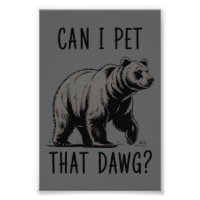 Puis-je caresser ce chien ? Meme d'ours drôle de c