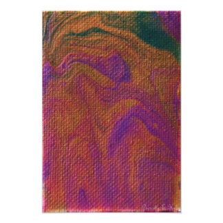 Impression Photo Purple et or O Mon
