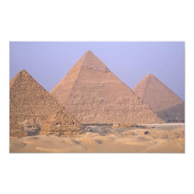 Impression Photo Pyramide de Mykérinos Menkaure), Pyramide de (Devant)
