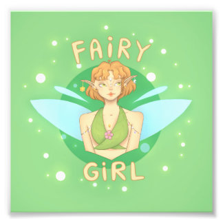 Impression Photo Quadro Fairy Girl de fada com estilo