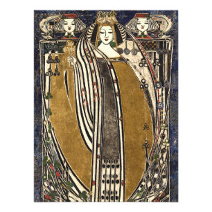 Impression Photo Queen of Clubs par Margaret Macdonald Mackintosh