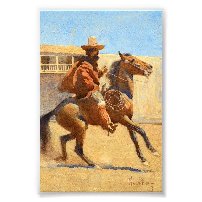 Impression Photo Ranchero de la vieille Californie par Maynard Dixo (Devant)
