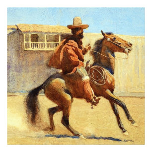 Impression Photo Ranchero de la vieille Californie par Maynard Dixo