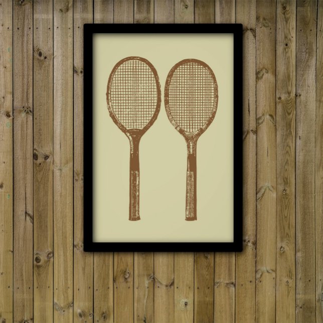 Impression Photo Raquettes de tennis vintages (Créateur téléchargé)