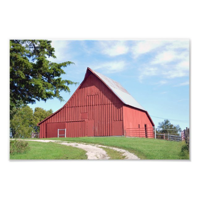 Impression Photo Red Kansas Barn (Devant)