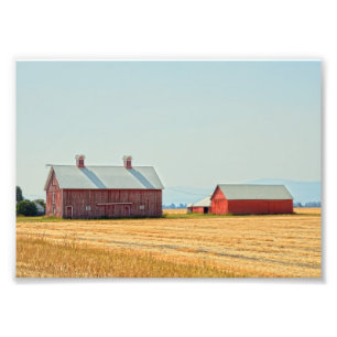 Impression Photo Red Montana Barns