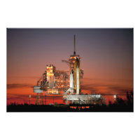 Red Sky for Space Shuttle Atlantis Launch