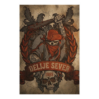 Impression Photo Red Star Belgrade Delije Sever 1989