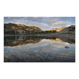 Impression Photo Reflets du coucher de soleil sur le lac Helen, Las
