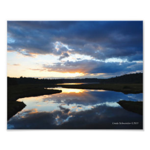 Impression Photo Réflexion du crépuscule 8X10