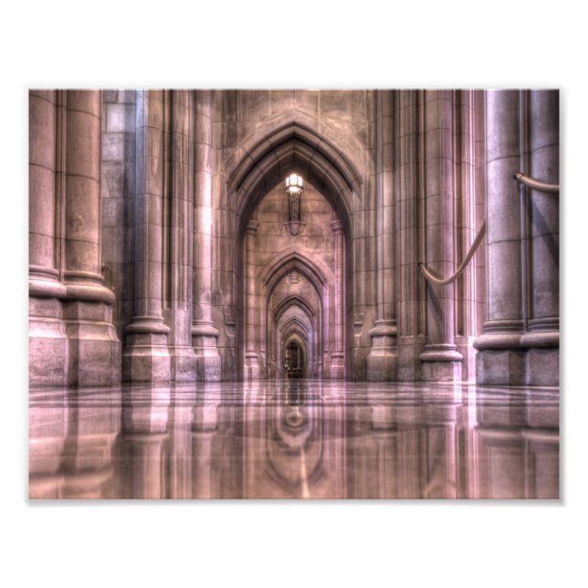 Impression Photo Réflexions de la cathédrale nationale de Washingto (Devant)