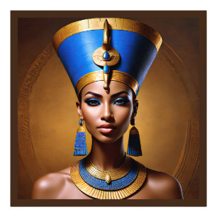 Impression Photo « Reine Néfertiti » Belle Reine Africaine Antique