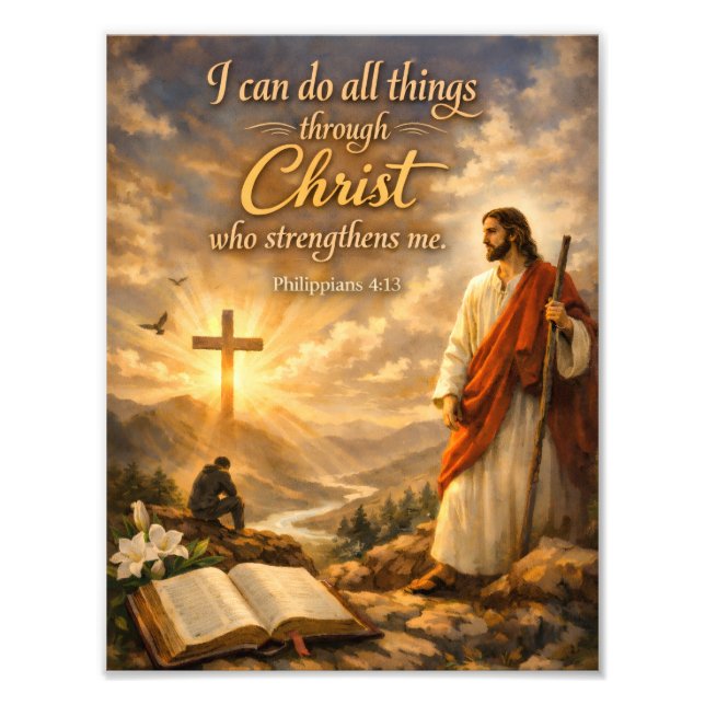 Impression Photo Religious Bible verse sayings quotes wall art (Devant)