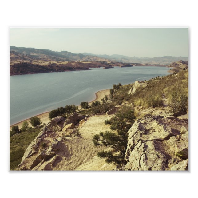 Impression Photo Réservoir Horsetooth Colorado (Devant)