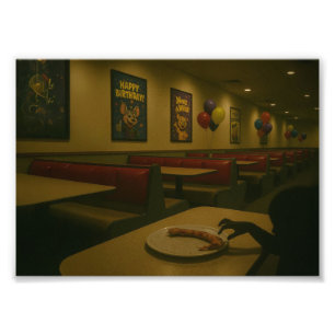 Impression Photo Restaurant Dreamcore avec Entité - Liminaire Surré