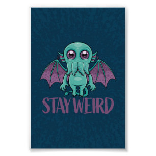 Impression Photo Reste un monstre Cthulhu mignon