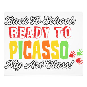 Impression Photo Retour à l'école : Prêt à Picasso Ma classe d'art