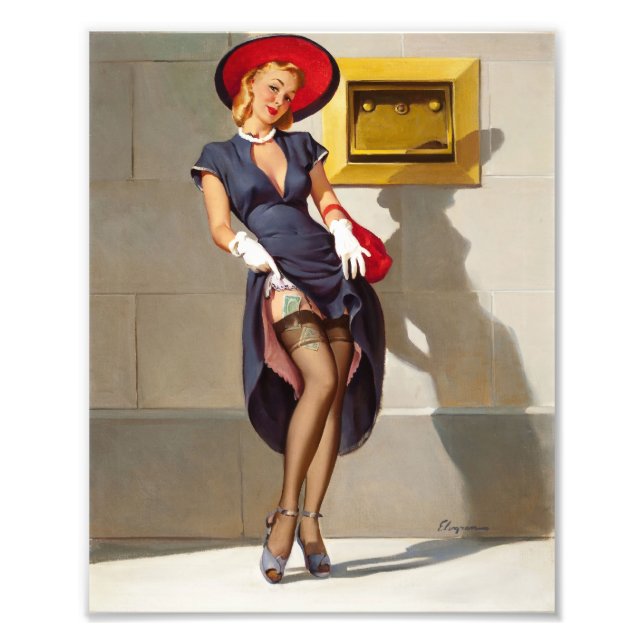 Impression Photo Retro Pin-Up Girl (Devant)