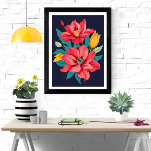 Impression Photo Rêves floraux vibrants - Une oeuvre d'art étonnant