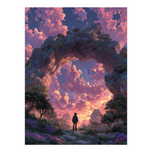 Impression Photo Rêveur à l'arche du coucher de soleil Paysage Fant