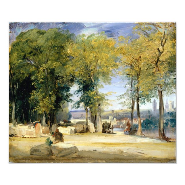 Impression Photo Richard Parkes Bonington Vue près de Rouen (Devant)