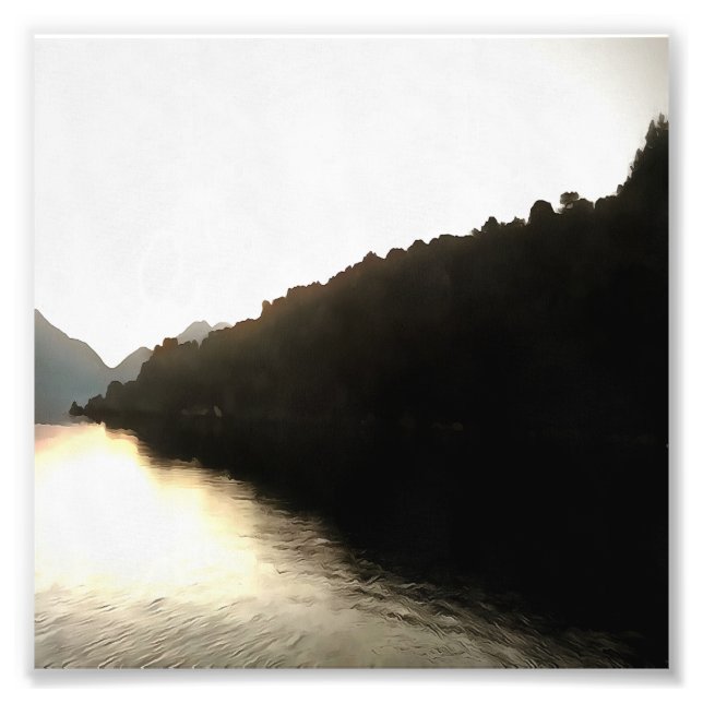 Impression Photo Rivages D'Ombres Paysage Art (Devant)