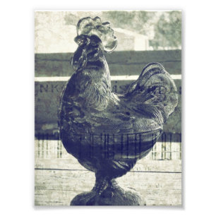 Impression Photo Roche en verre vintage