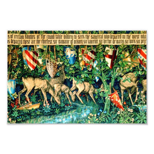 Impression Photo Roi médiéval Arthur William Morris (Devant)