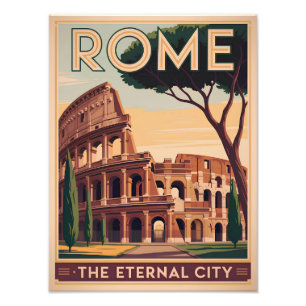 Impression Photo Rome Italie vintage