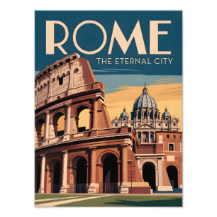 Impression Photo Rome Italie vintage