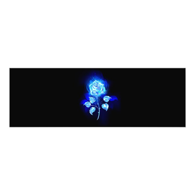 Impression Photo Rose bleu brûlant (Devant)