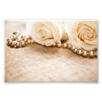 Rose et perles