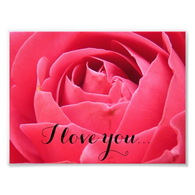 Impression Photo Rose rose (Devant)