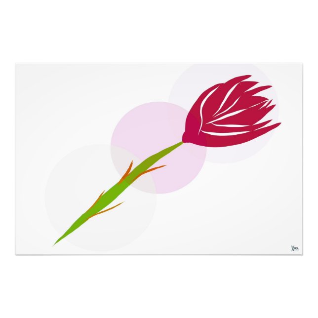 IMPRESSION PHOTO ROSE SOLITAIRE (Devant)