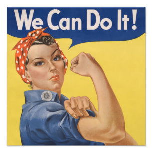 Impression Photo Rosie la riveteuse : Femmes fortes, l'autonomisati